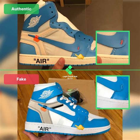 nike off white unc real vs fake|(2024) How To Spot Fake Jordans: The Official Guide .